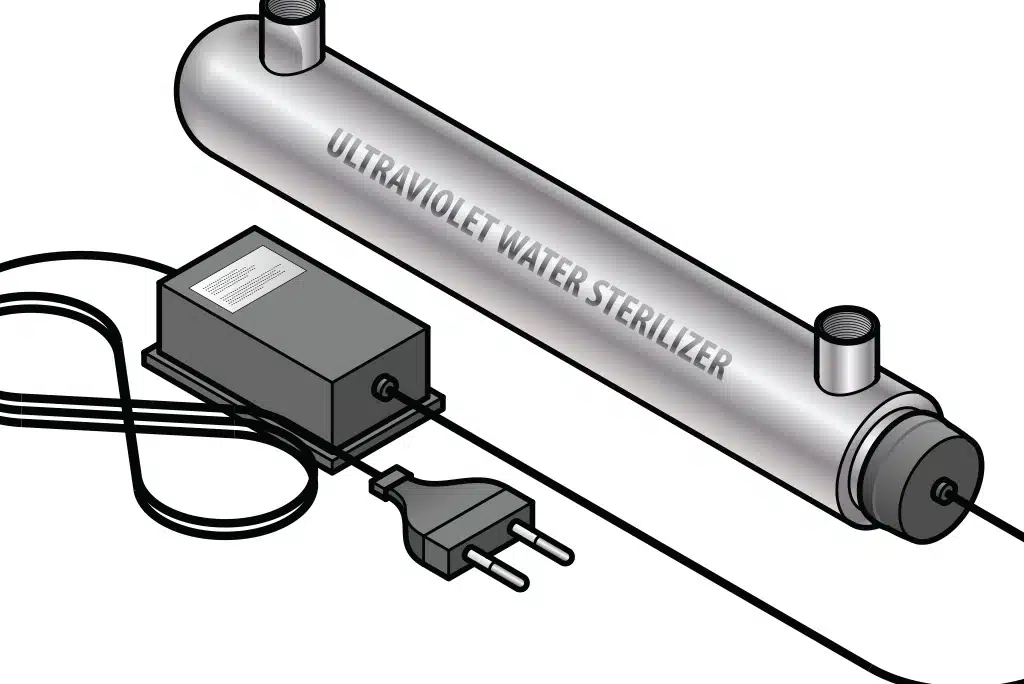 Diagram of ultraviolet water sterilizer